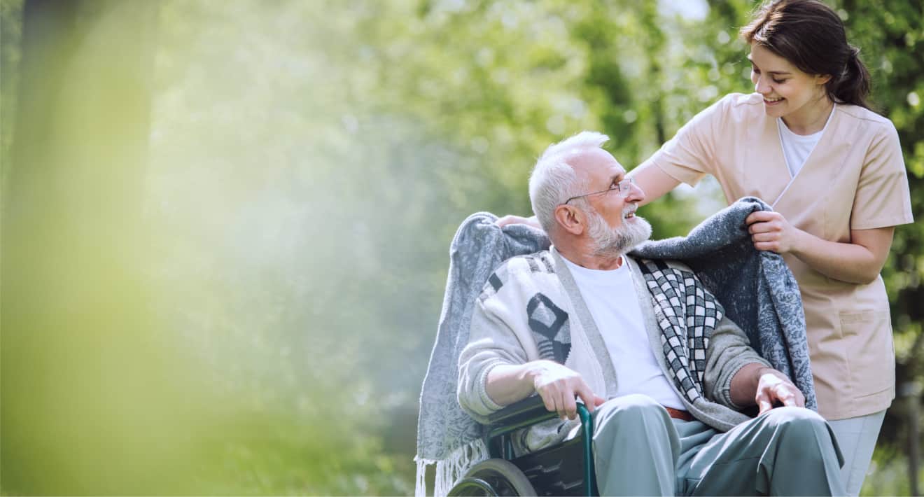 Female doctor with patient