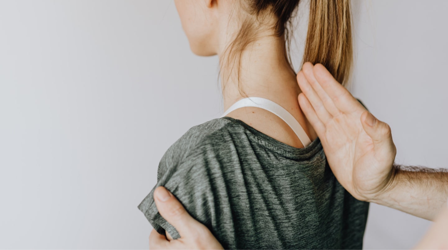 Female doctor with patient