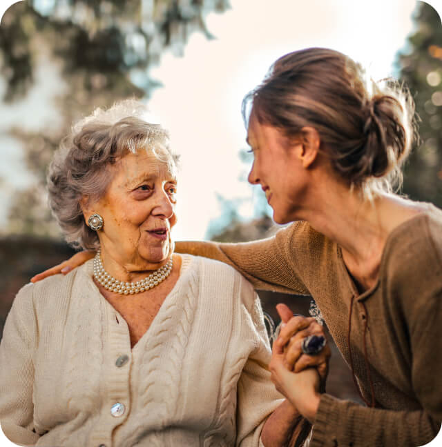 Care to the old women