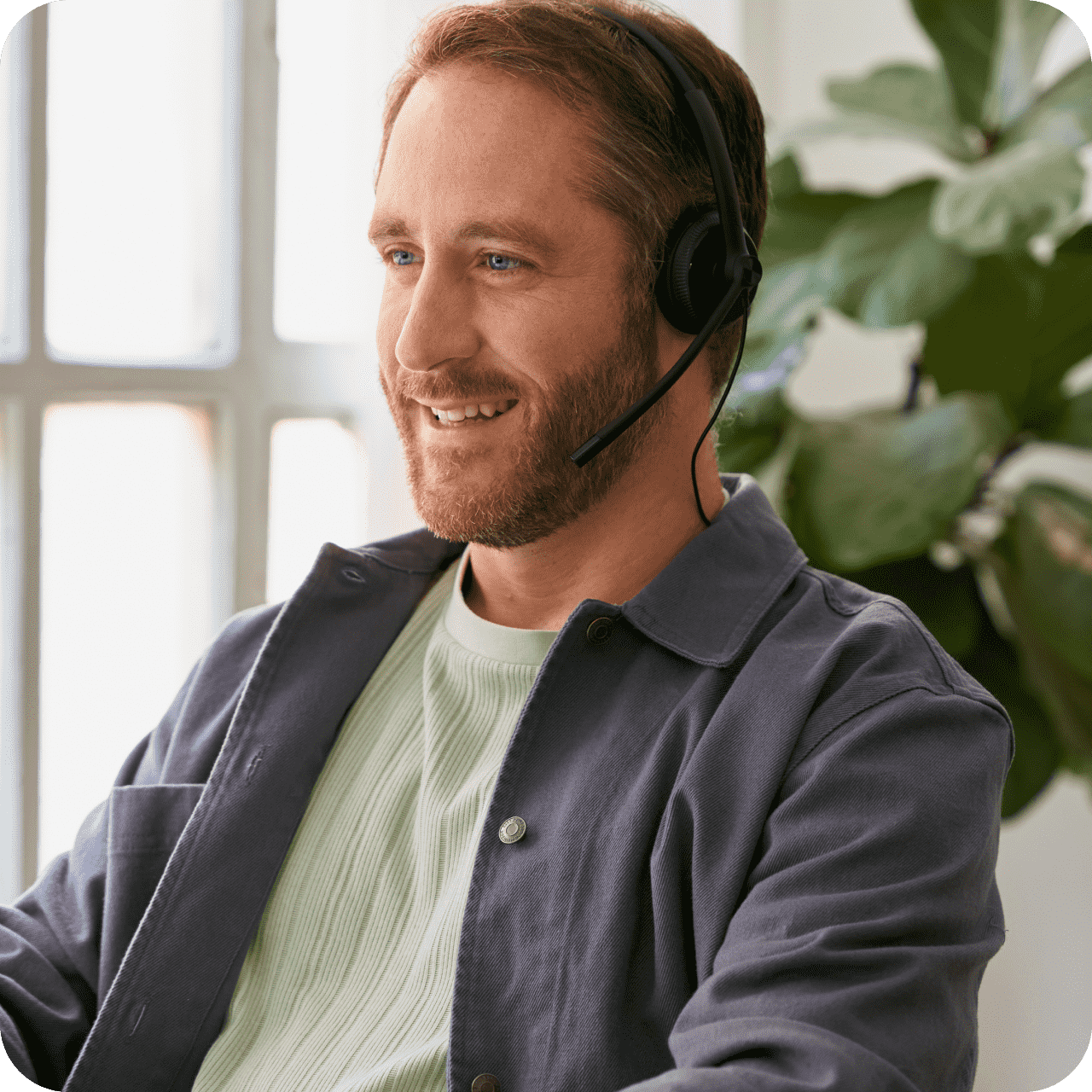 Male virtual receptionist