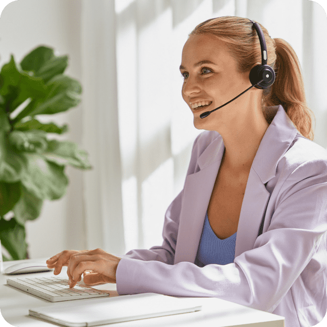 Medical practices female receptionist